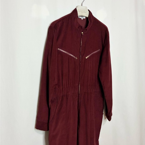 Horses Atelier Flightsuit Burgundy Baby Cord - Picture 5 of 11